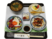 鮪と鰻の二色丼